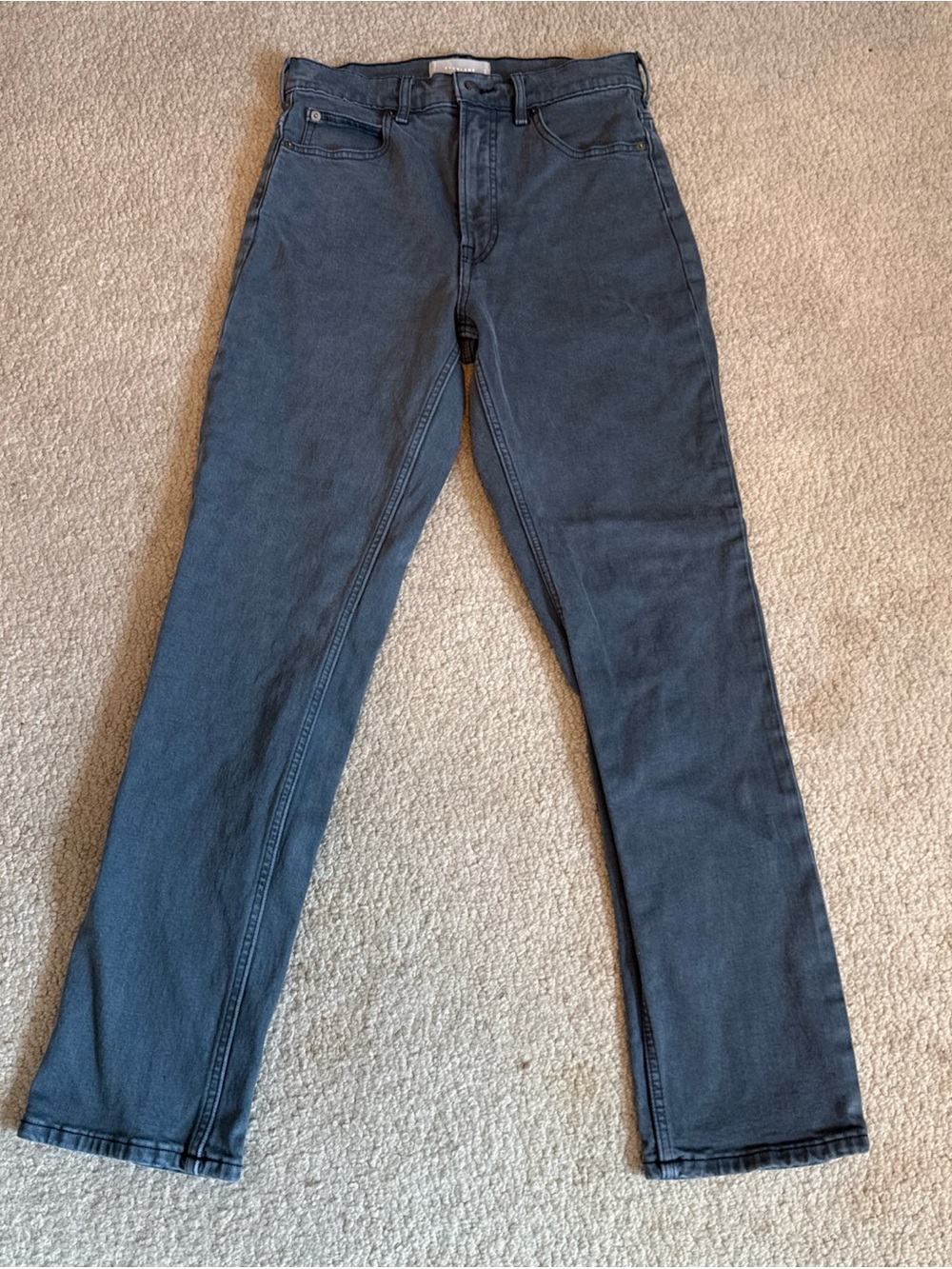 Everlane The Way High Jeans Sage Green Straight Leg Zip Fly / Women’s 25 Short